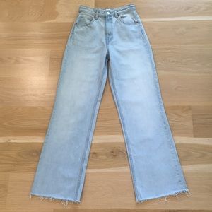 Zara High Rise Wide Leg Jeans